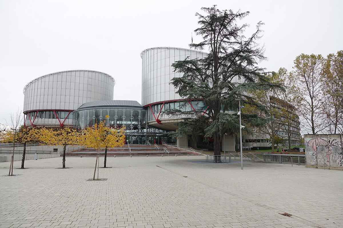 Fransa'nın Strazburg kentindeki Avrupa İnsan Hakları Mahkemesi: camdan ve metalden iki yuvarlak kule